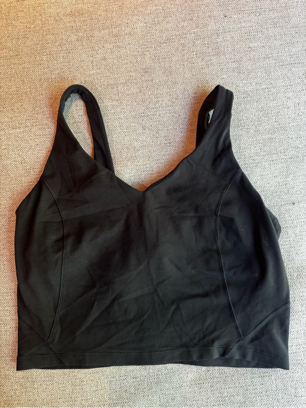 lululemon align tank C/D cup in graphite grey.
